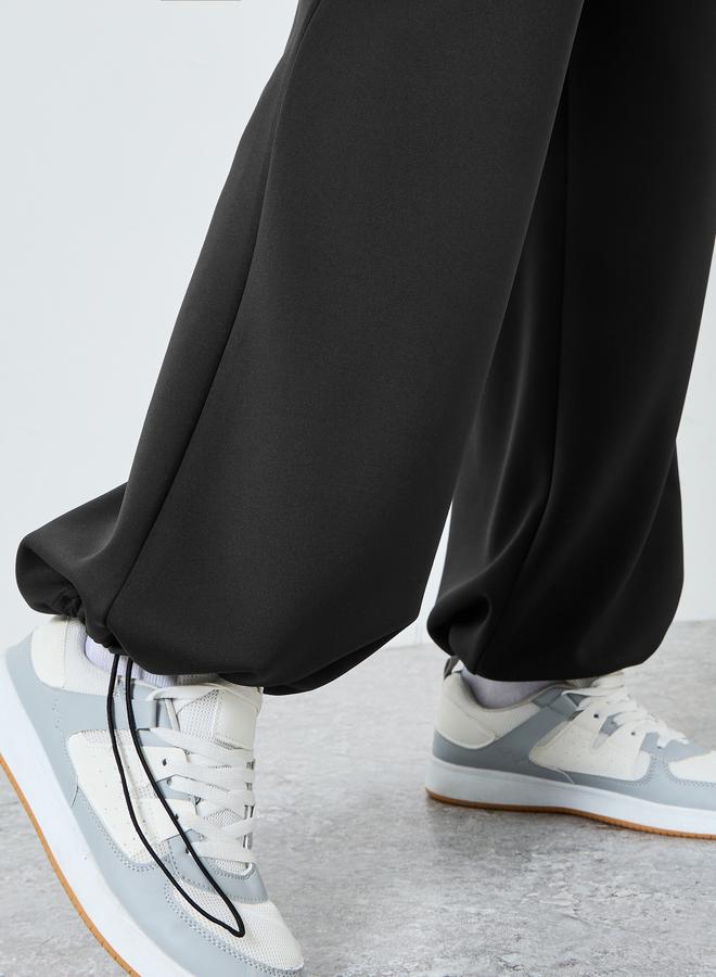 ستايلي جوغر سكوبا بأرجل واسعة ورقعة - Image 4